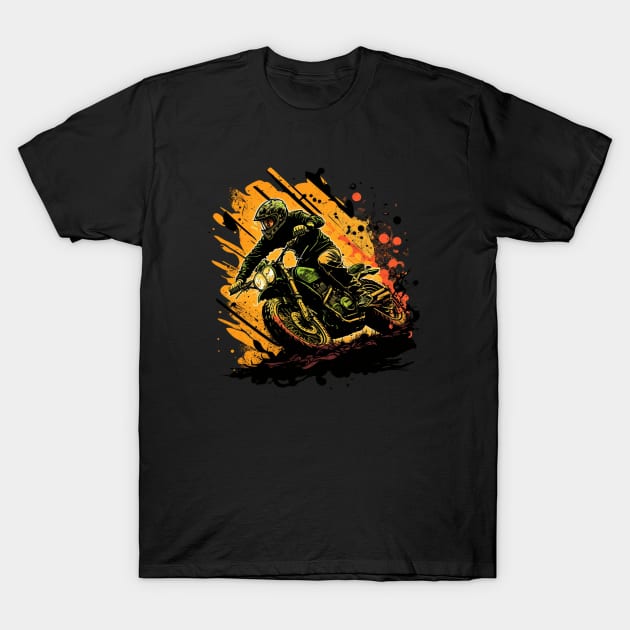 Dirt Bike Rider - Show your passion for Motorcycle T-Shirt by Snoe